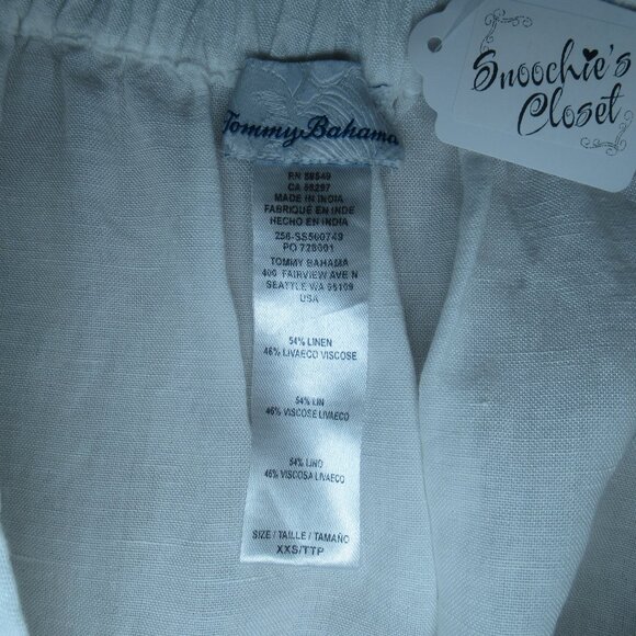 Tommy Bahama Linen Blend Faux Wrap Skirt | Size XXS (fits like a Small) - Picture 7 of 8